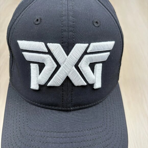 PXG Mens Black Classic Logo Embroidered Adjustable Breathable Golf Hat One Size - Picture 4 of 8